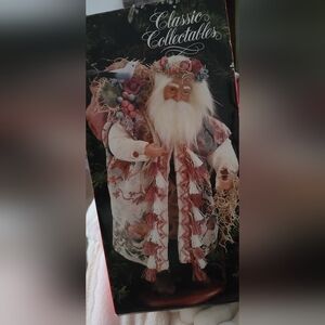 NIB Classic Collectables Decorative Santa Doll - VINTAGE Holiday Figurine